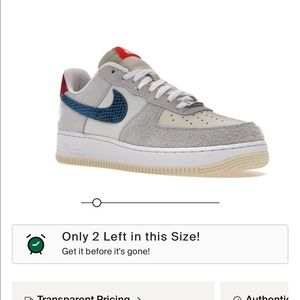 Nike Air Force 1 Low SP Undefeated 5 On It Dunk vs. AF1.